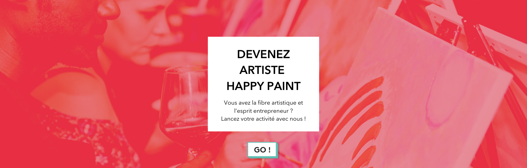 Devenir artiste Happy Paint pour mission artiste freelance cours peinture dans un bar