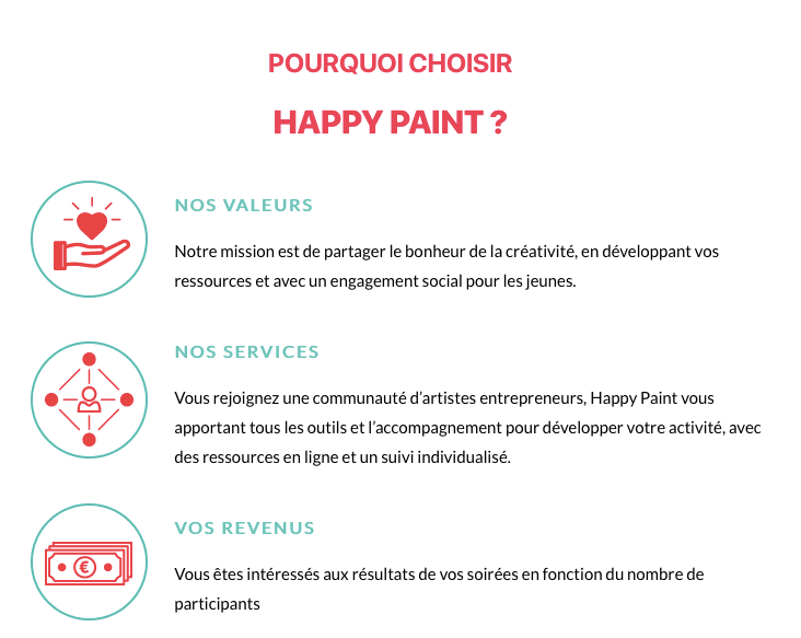 Mission freelance atelier peinture animation avec Happy Paint