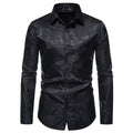 Black Rose Print Mens Shirts Luxury 2021 - Yeskin Cares