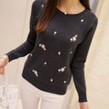 Embroidery Knitted Winter Women Sweater - Yeskin Cares