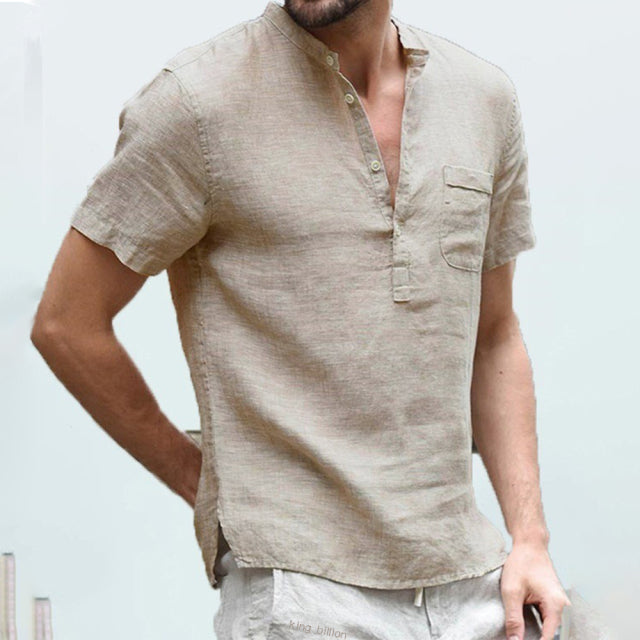 Summer New Men's Short-Sleeved T-shirt Cotton - Yeskin Cares