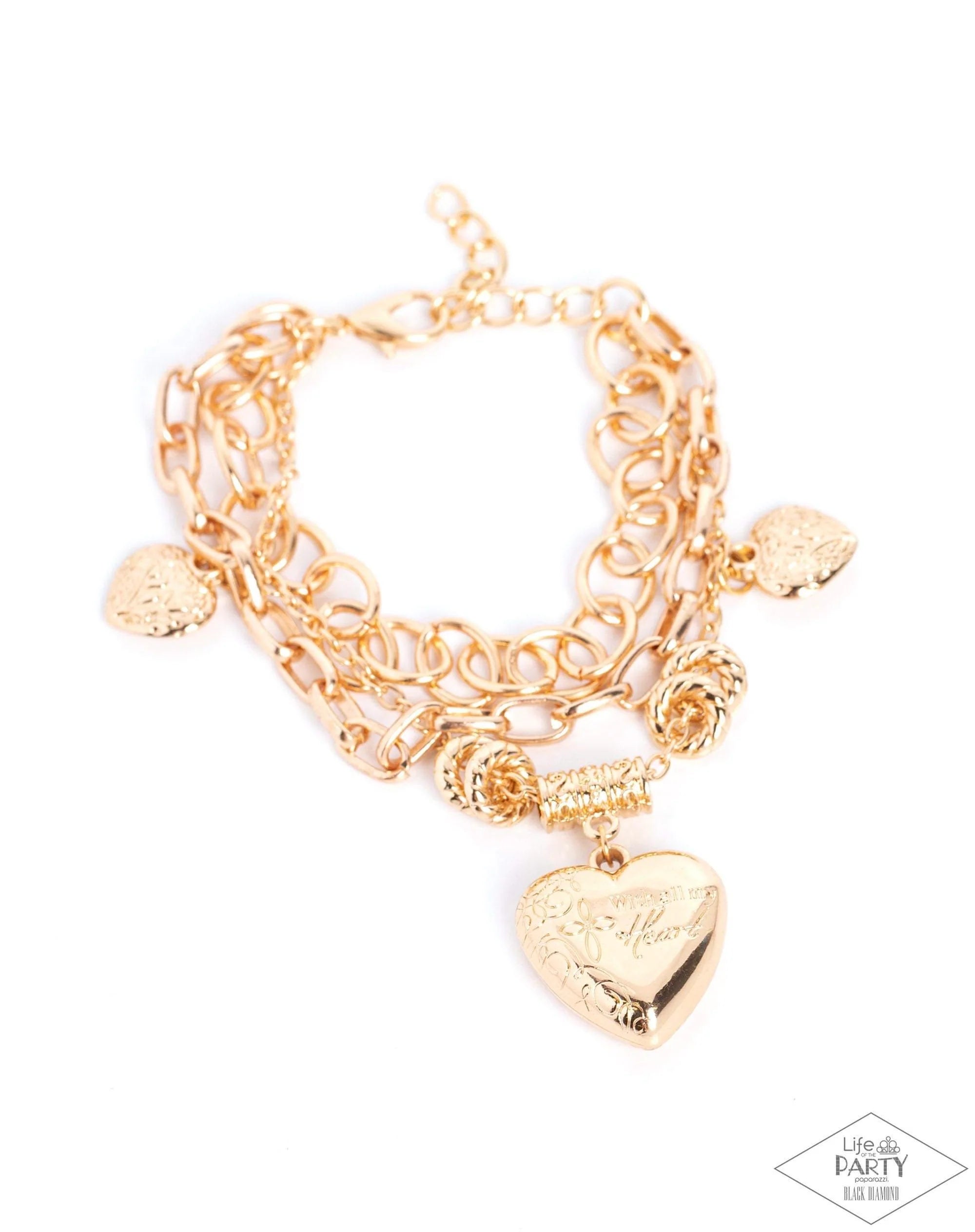 Paparazzi Accessories - After My Own Heart - Gold