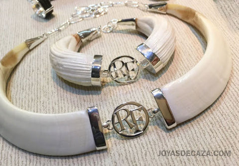 collar jabali personalizado con plata