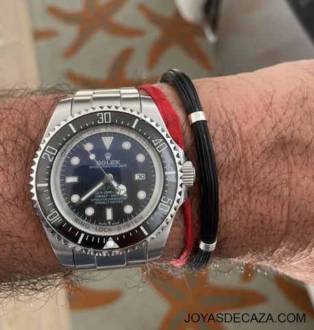 pulsera pelo jirafa y rolex submariner