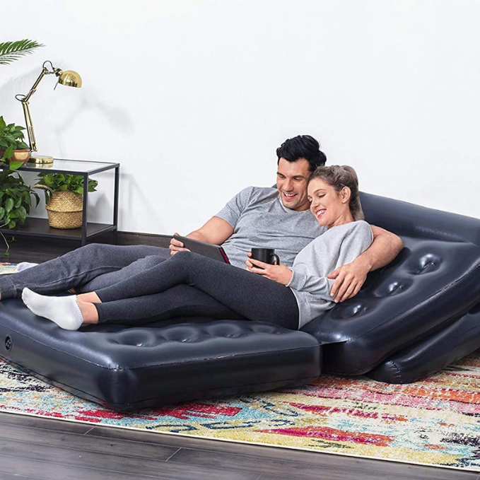 bestway 5 in 1 inflatable sofa air bed couch