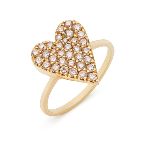 anello oro giallo forma cuore san valentino blendashop