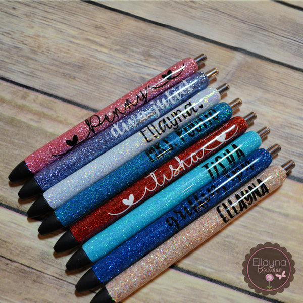 Custom Beach Glitter Pens – Thesouthernwienerdogdesigns