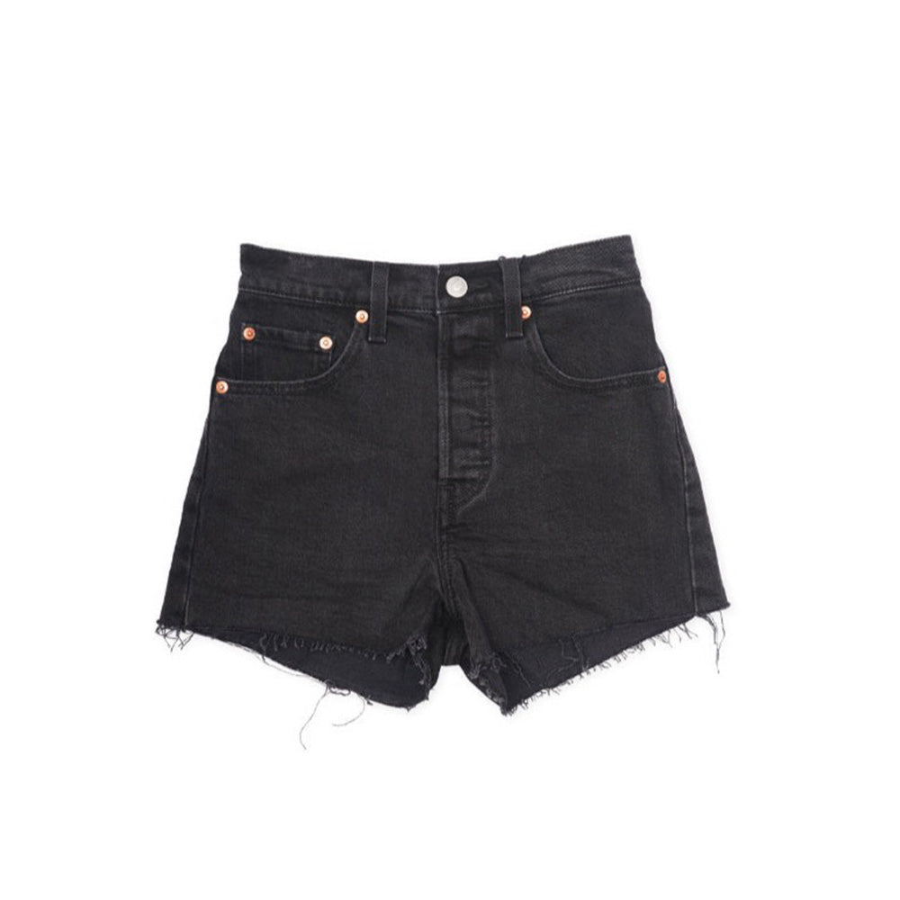 levi's ribcage black shorts