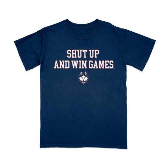 LIMITED RELEASE: UConn Shut Up and Win Games Tee in Grey – The