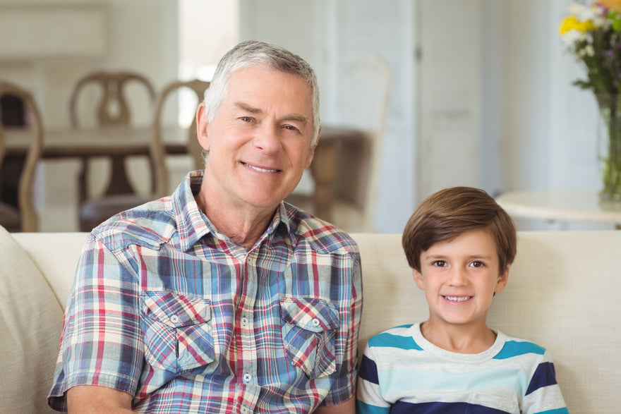 Le papy et son petit-fils