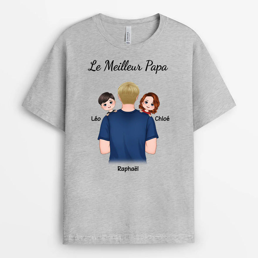 T-shirt personnalisé Le Meilleur Papa 