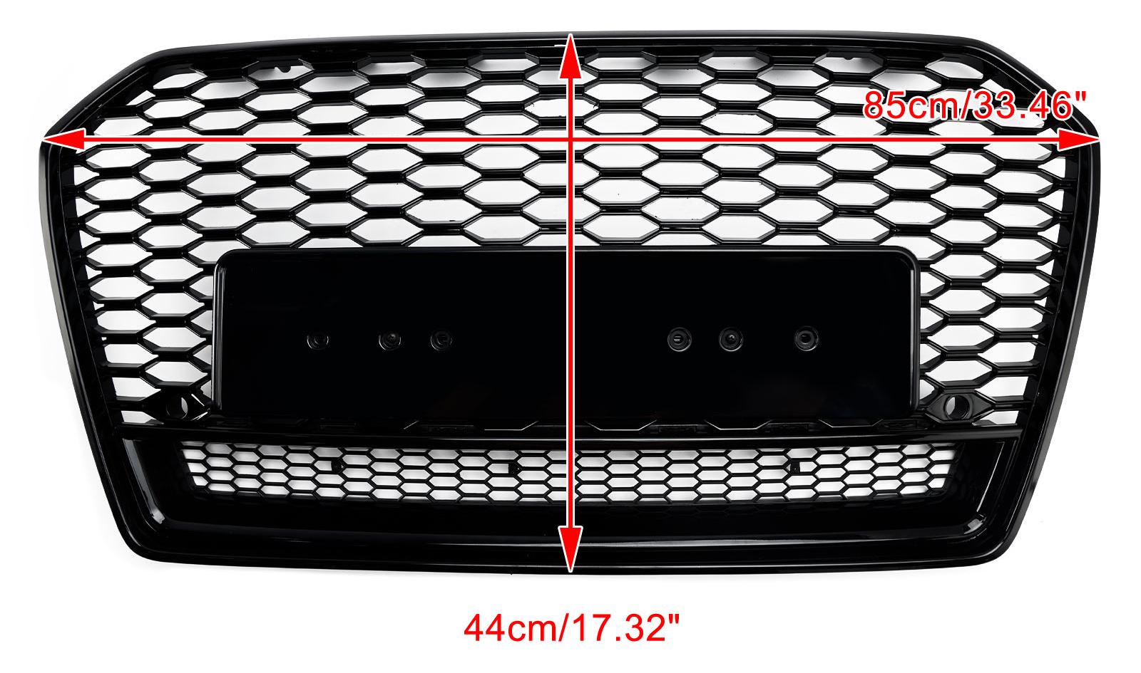 Audi A6 (C7) C7PA 2016-2018 Facelift RS6 Style Grille avant en maille nid d'abeille générique