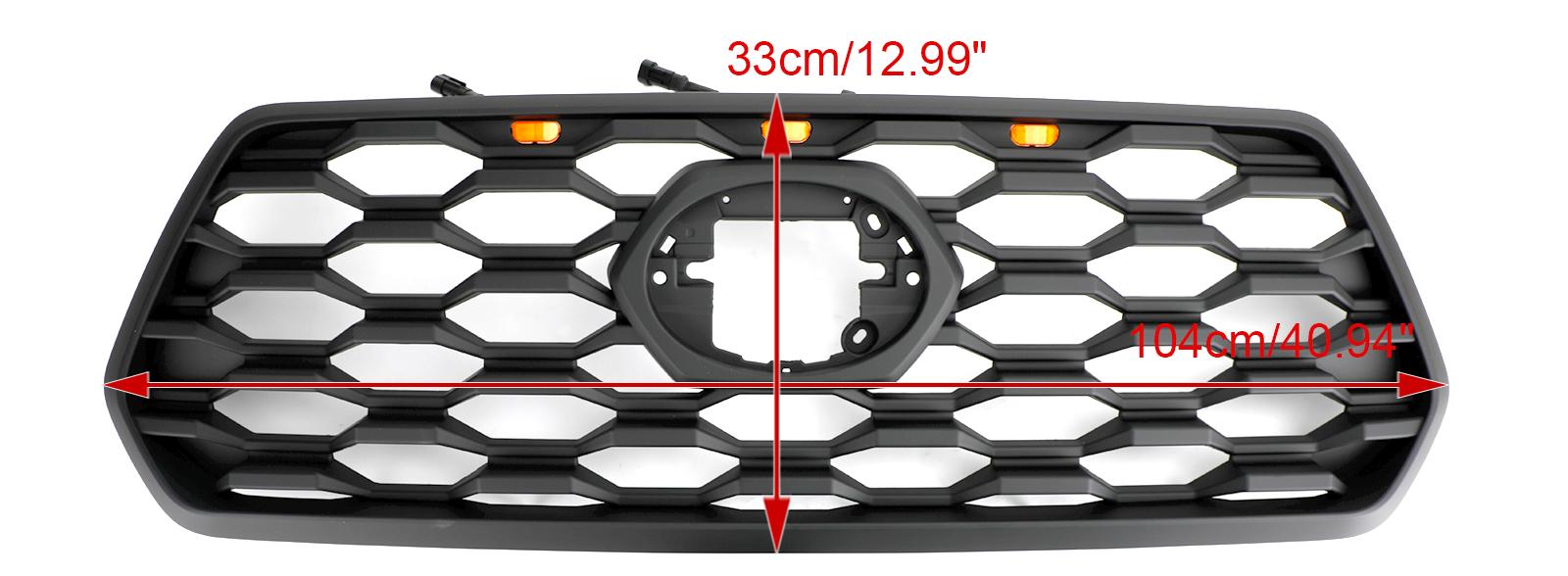 Grille de pare-chocs avant à éclairage LED pour Toyota Tacoma 2016-2023 Générique