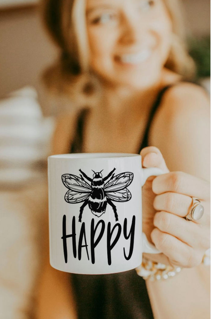 16oz Bee Joyful Coffee Tumbler