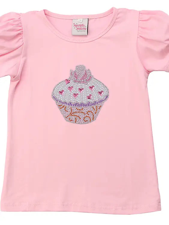 Beaded Cupcake Puff Tee