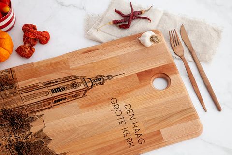 Den Haag Grote Kerk Cutting Board from Woody Buddy