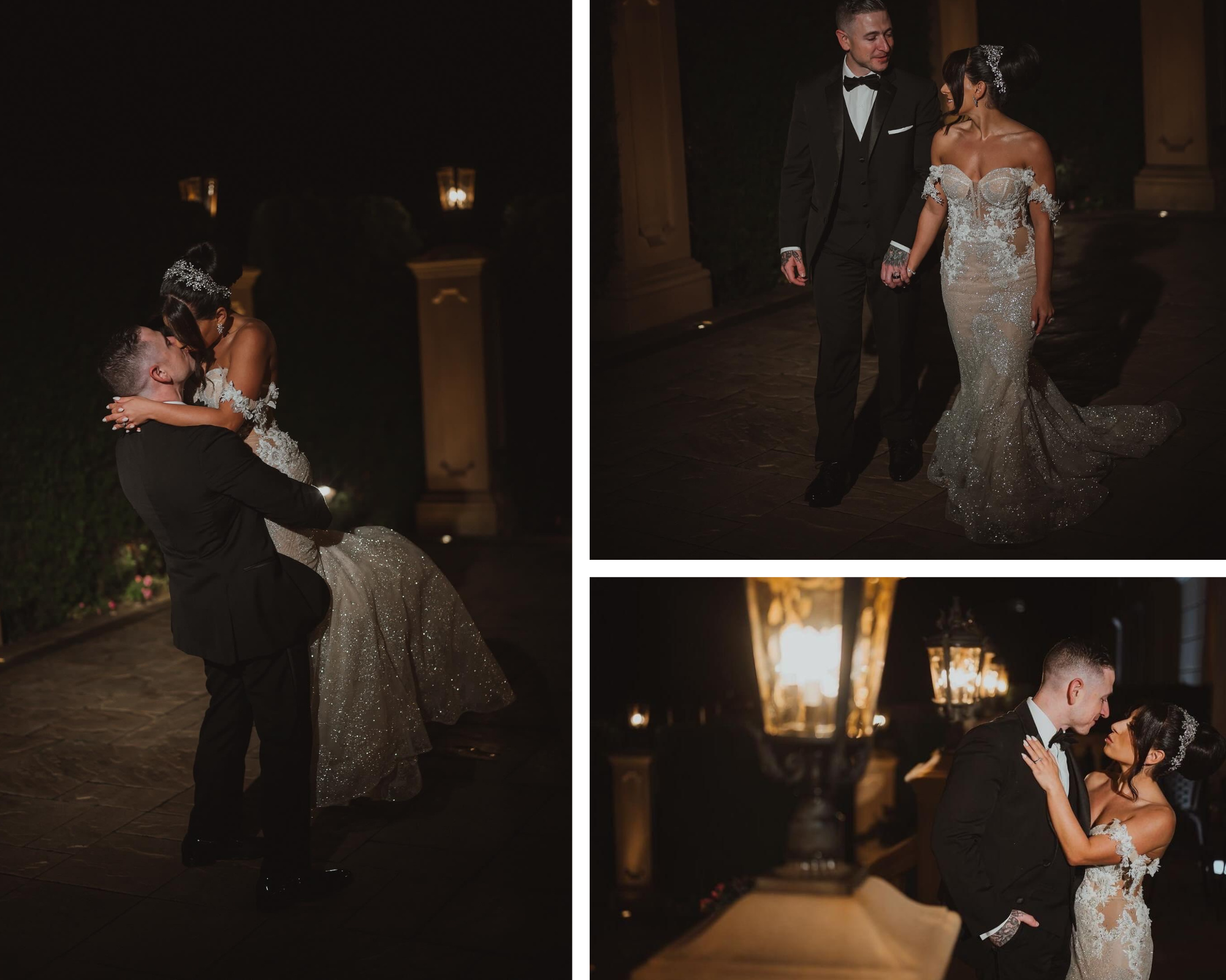 Romantic pictures of our bride kissing her groom.