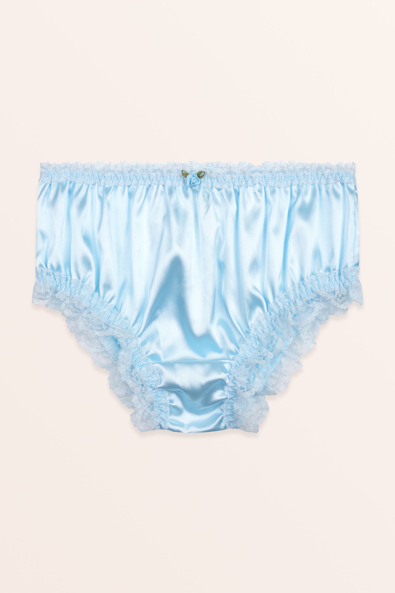 Sheer Frilly Lace Panties - Baby Blue – BlackButterfly