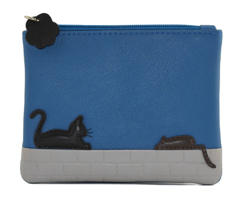 Mala Leather Lounging Beau Frappe Cat & Dog Coin Purse — Purrfect