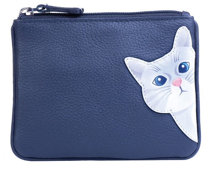 Mala Leather Lounging Beau Frappe Cat & Dog Coin Purse — Purrfect