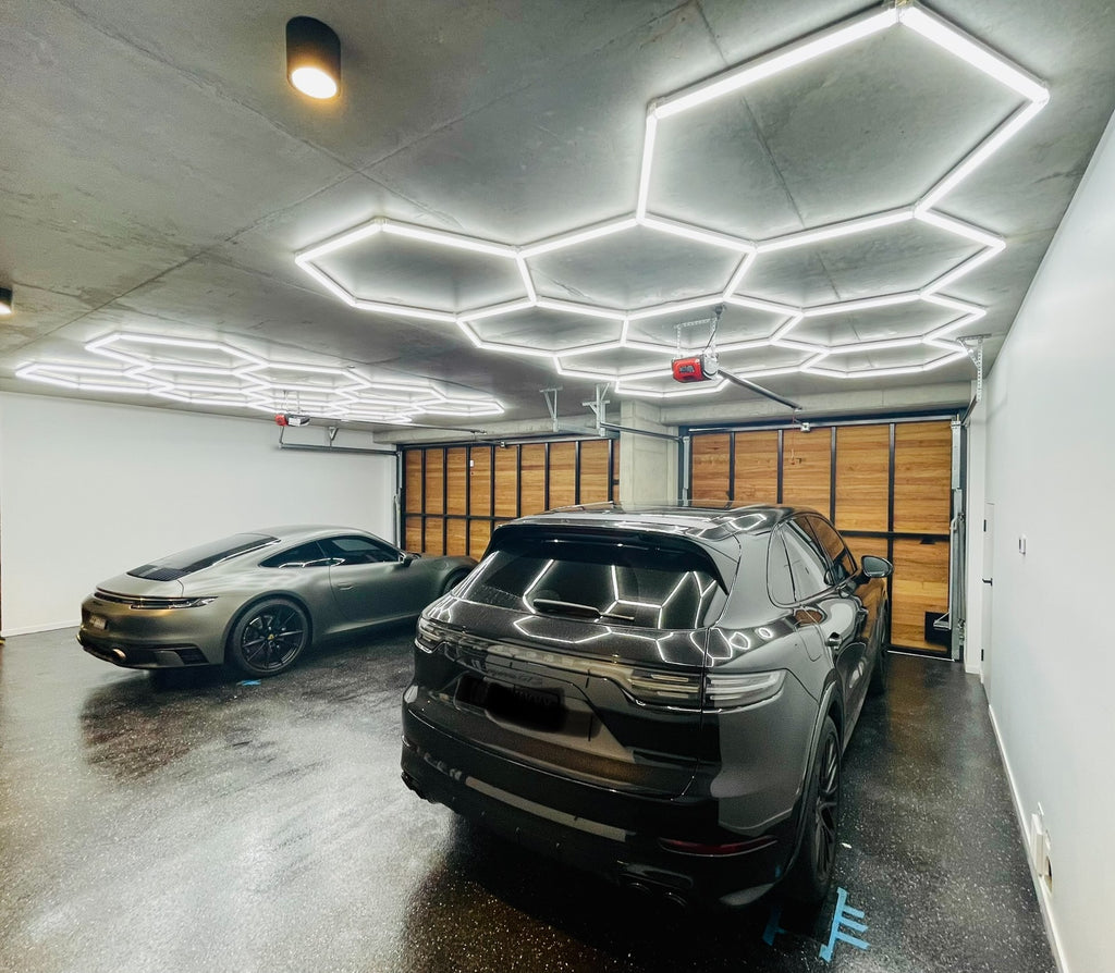 led cluster fixture for garage