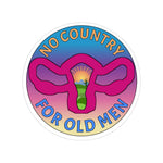 No Country For Old Men Transparent Outdoor Stickers, Round, 1pcs
