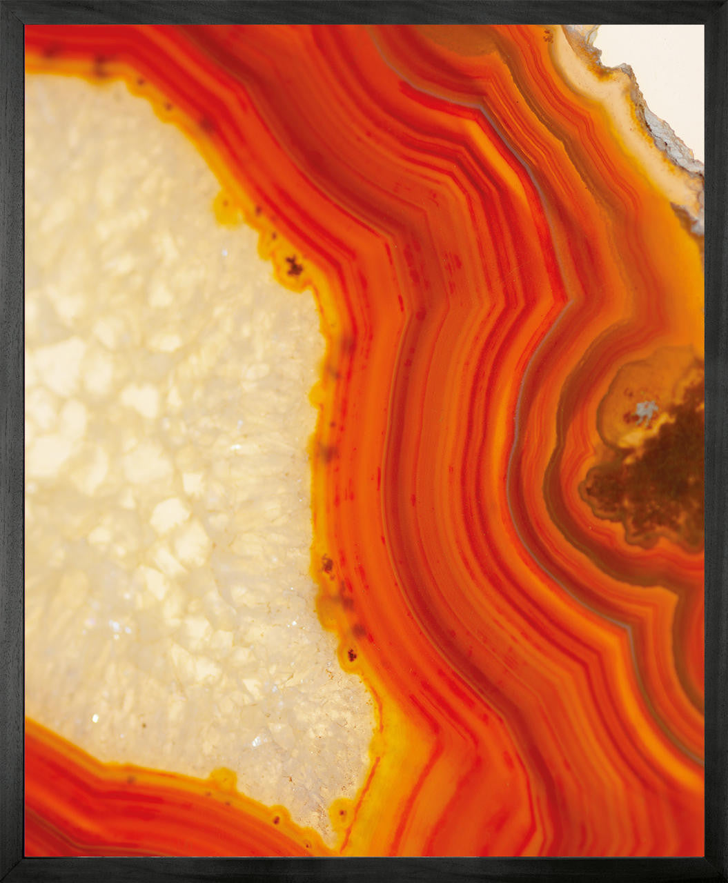 Geode 4 Framed Printed canvas