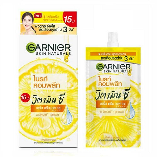 Garnier Bright Complete Vitamin C Serum Cream Spf30 Pa 50ml Thaibeauty Store