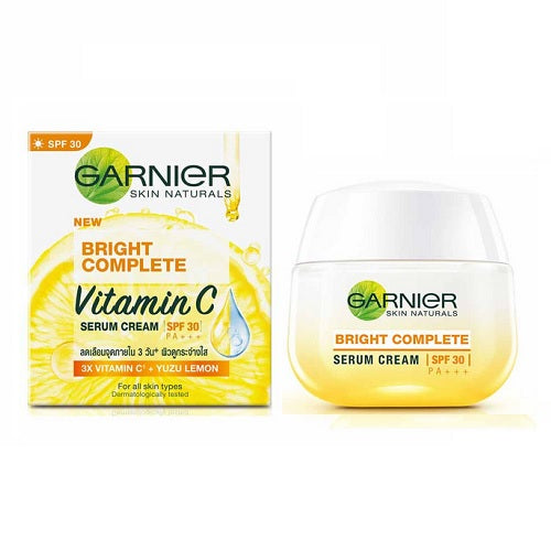 Garnier Bright Complete Vitamin C Serum Cream Spf30 Pa 50ml Thaibeauty Store
