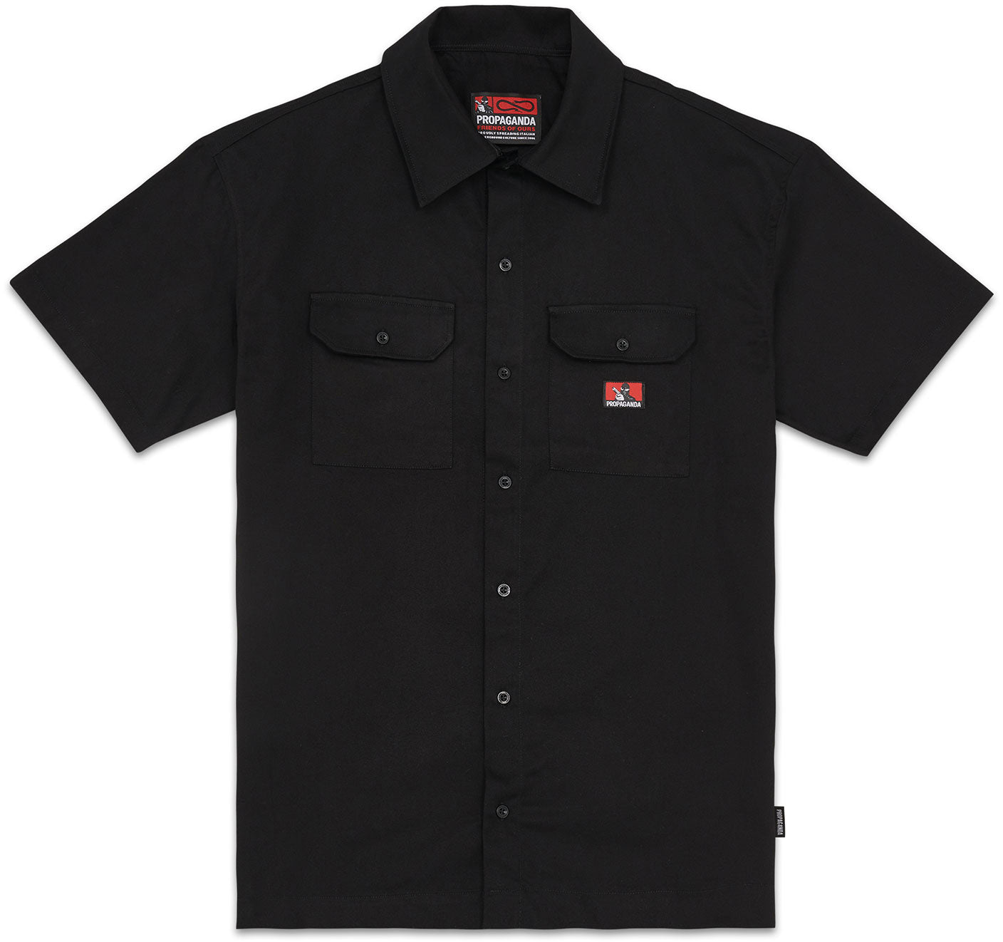 Propaganda Camicia Robber Work Shirt Black Nero Uomo » ModeOn Streetwear