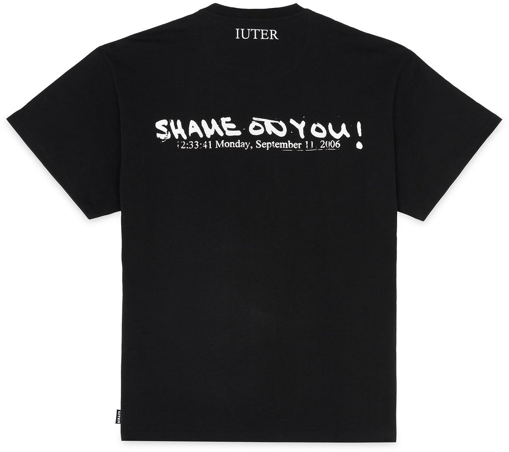  Iuter T-shirt Shame Tee Black Nero Uomo - 3