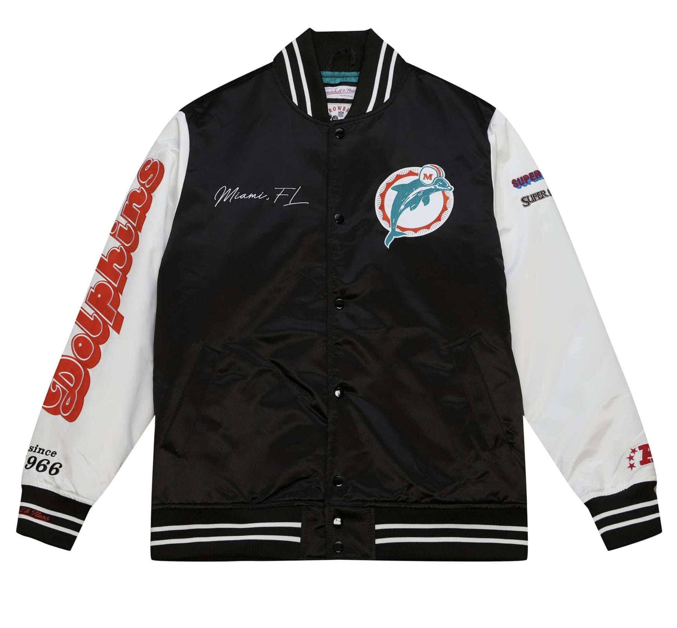 Mitchell E Ness Mitchell & Ness Giacca Team Origins Varsity Satin ...