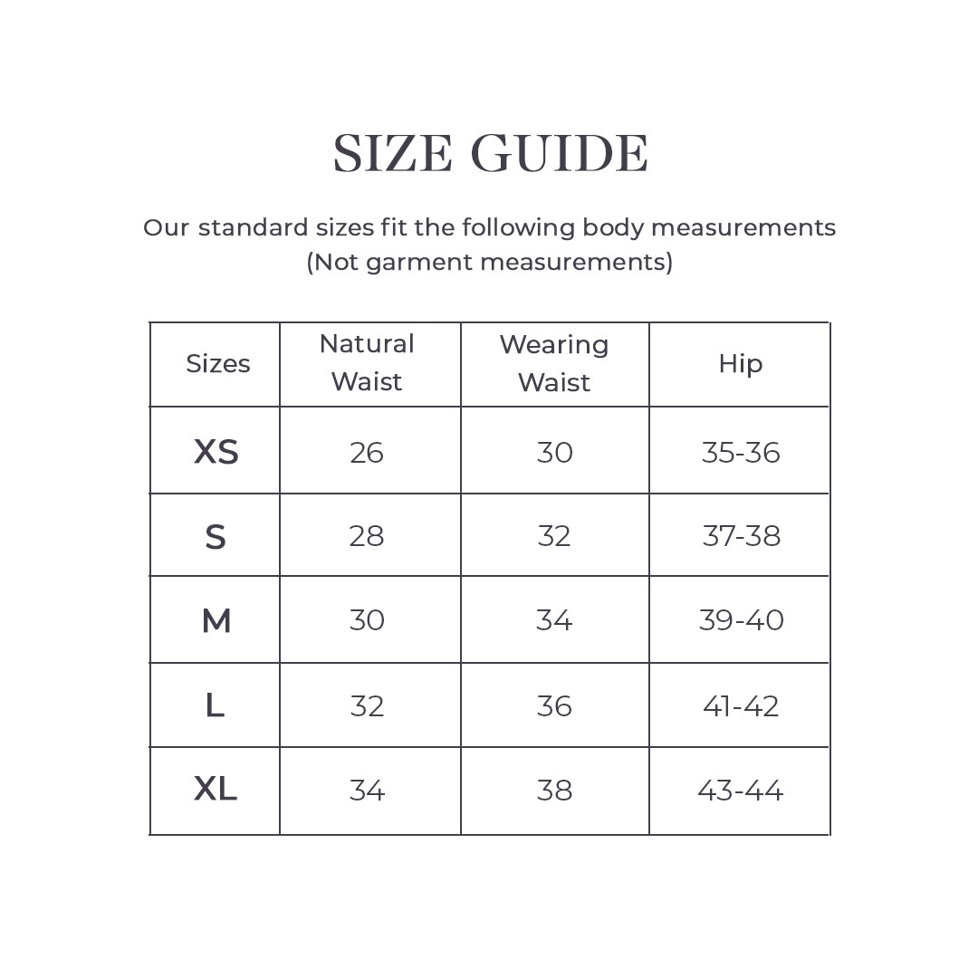 Size guide Skirts – Marigold by Fablestreet