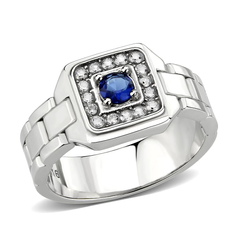 CJ3771 Men’s Stainless Steel Montana Blue Ring