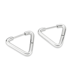 Minimalist Stainless Steel Triangle Earrings