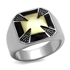 Men’s Two-Tone Jet Epoxy Ring