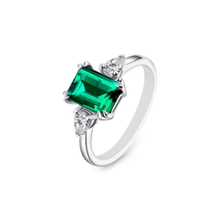 Wholesale Women's Emerald Cut Engagement Moissanite