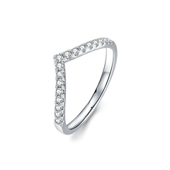 Women's Wholesale Stackable Pave Moissanite Band
