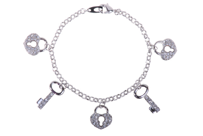 Swarovski Elements crystal charm bracelet from CeriJewelry