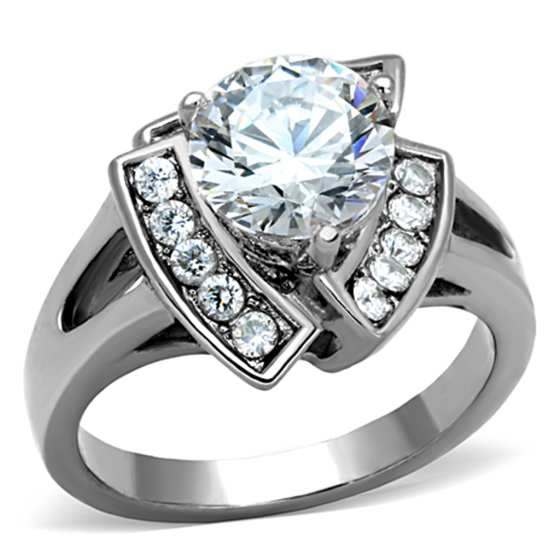 Stainless Steel AAA Grade CZ Ring