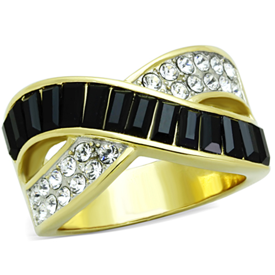 Stainless Steel Top Grade Crystal Ring