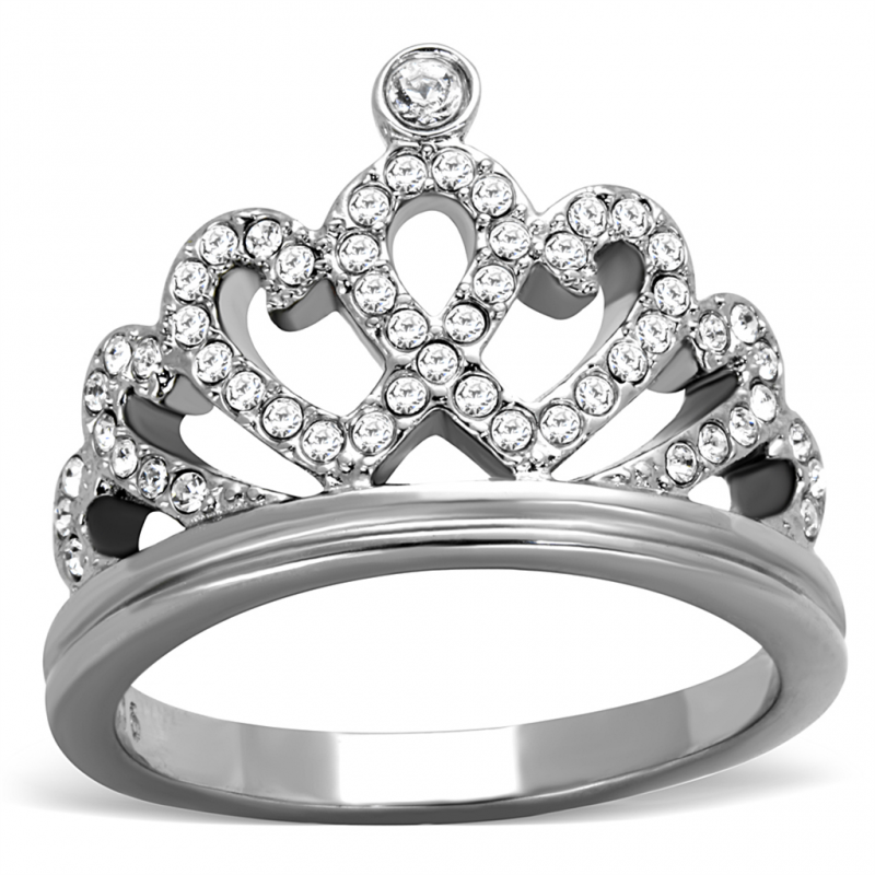 A top grade Tiara style stainless steel ring