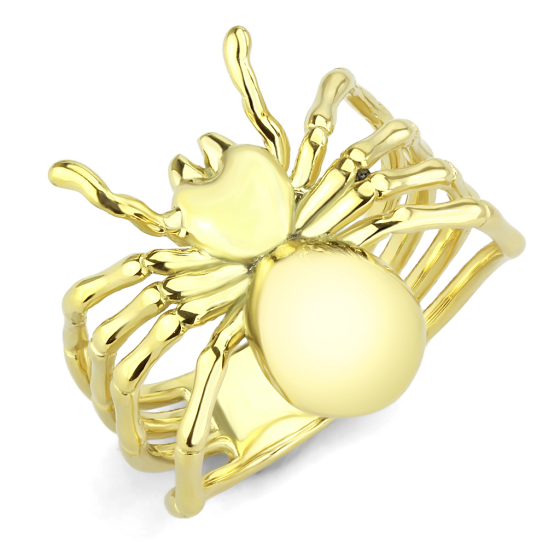 Women's Stainless Steel IP Gold Spider Ring from CeriJewelry