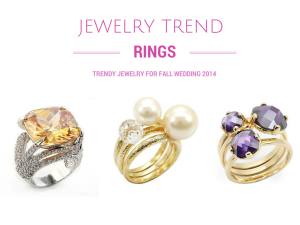 Trendy RIng Jewelry for 2014 Fall Wedding