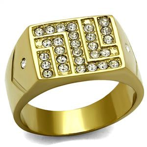 Gold IP Nugget Ring from CeriJewelry