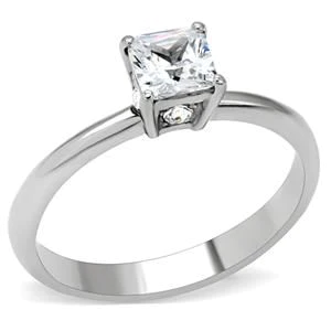 Stainless Steel CZ Promise Ring