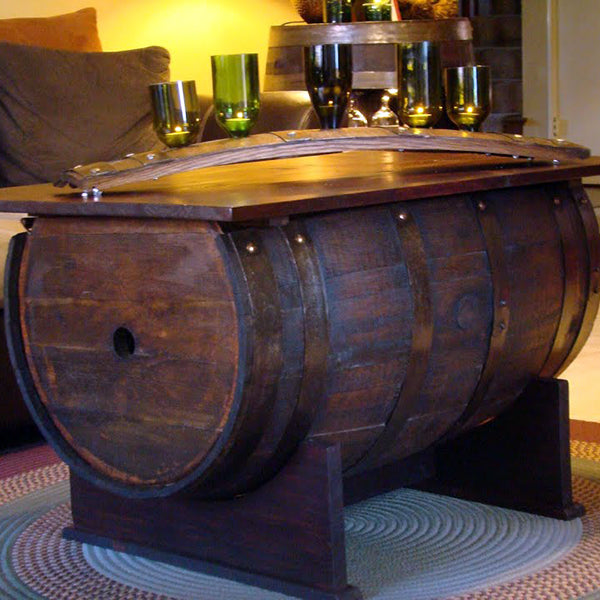Repurposed wine barrel from YouTube Channel dE houzZ
