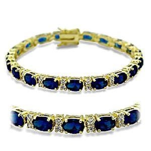 Spinel Blue Tennis Bracelet