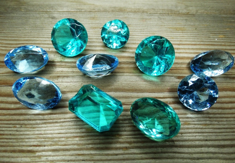 Stunning March Birthstone "Aquamarine" Jewelry Rings