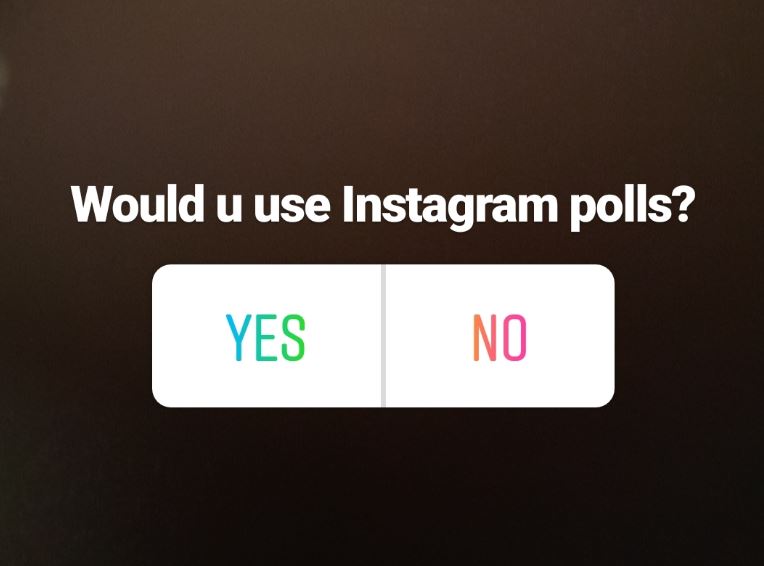 instagram poll sticker